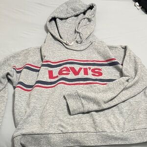 Levi's Gray and Red Hoodie